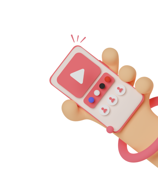 hand with mobile image